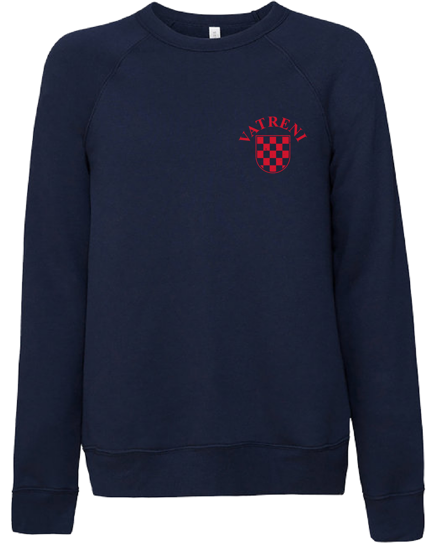 Double Fire Unisex Crewneck Sweatshirt- NAVY/RED