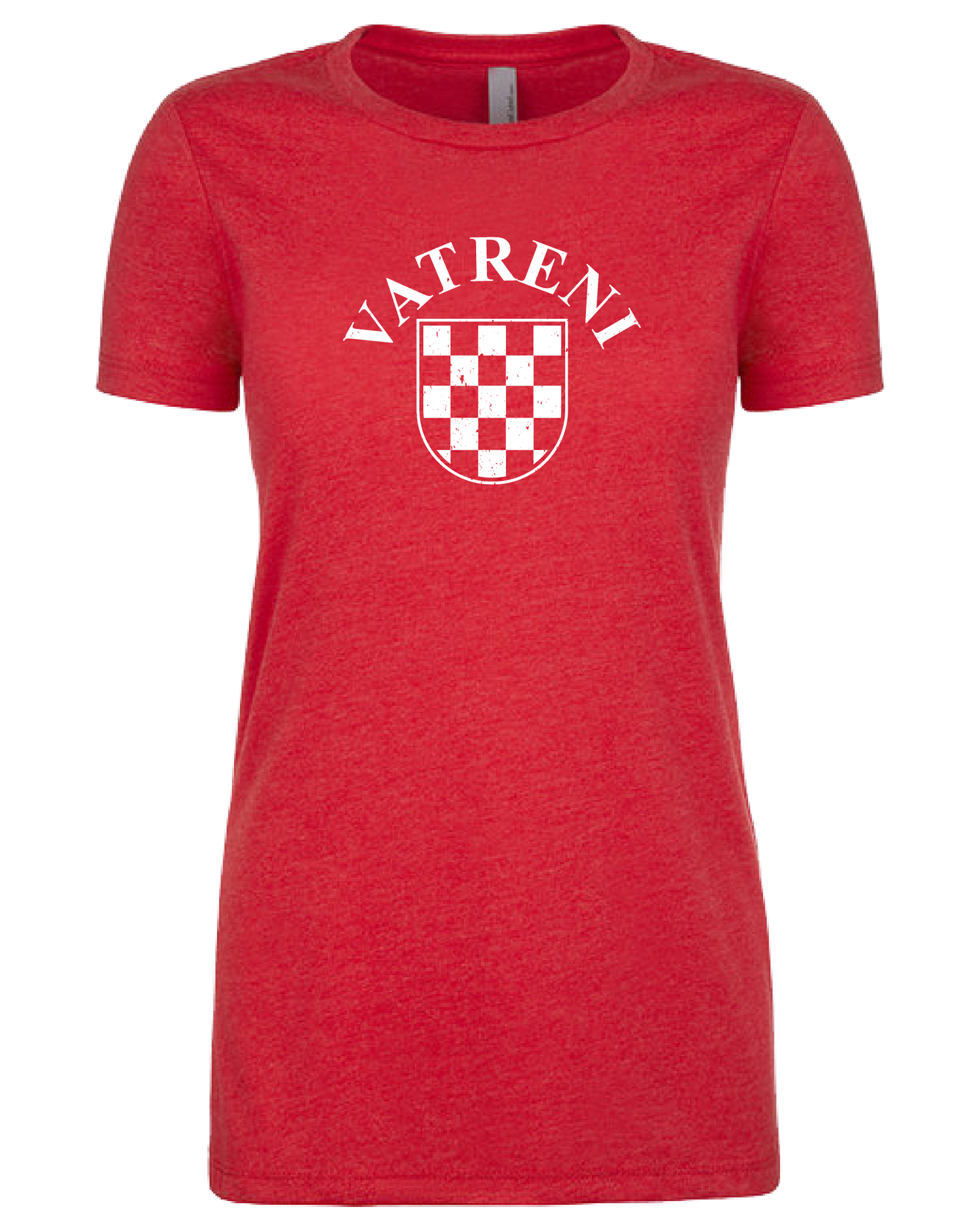 VATRENI Women's Crewneck T-Shirt- RED/WHITE