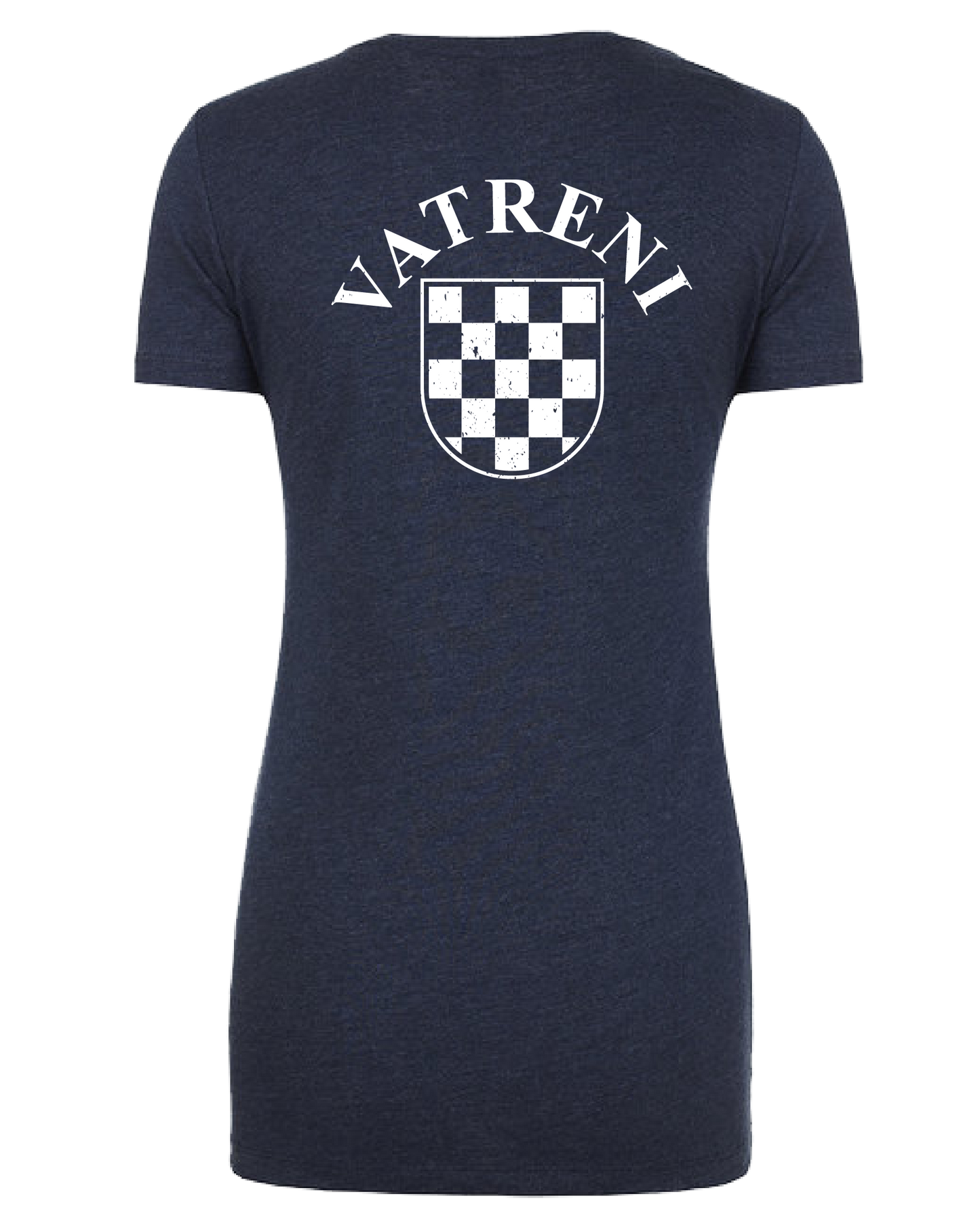 Double Fire Women's Crewneck T-Shirt- MIDNIGHT/WHITE