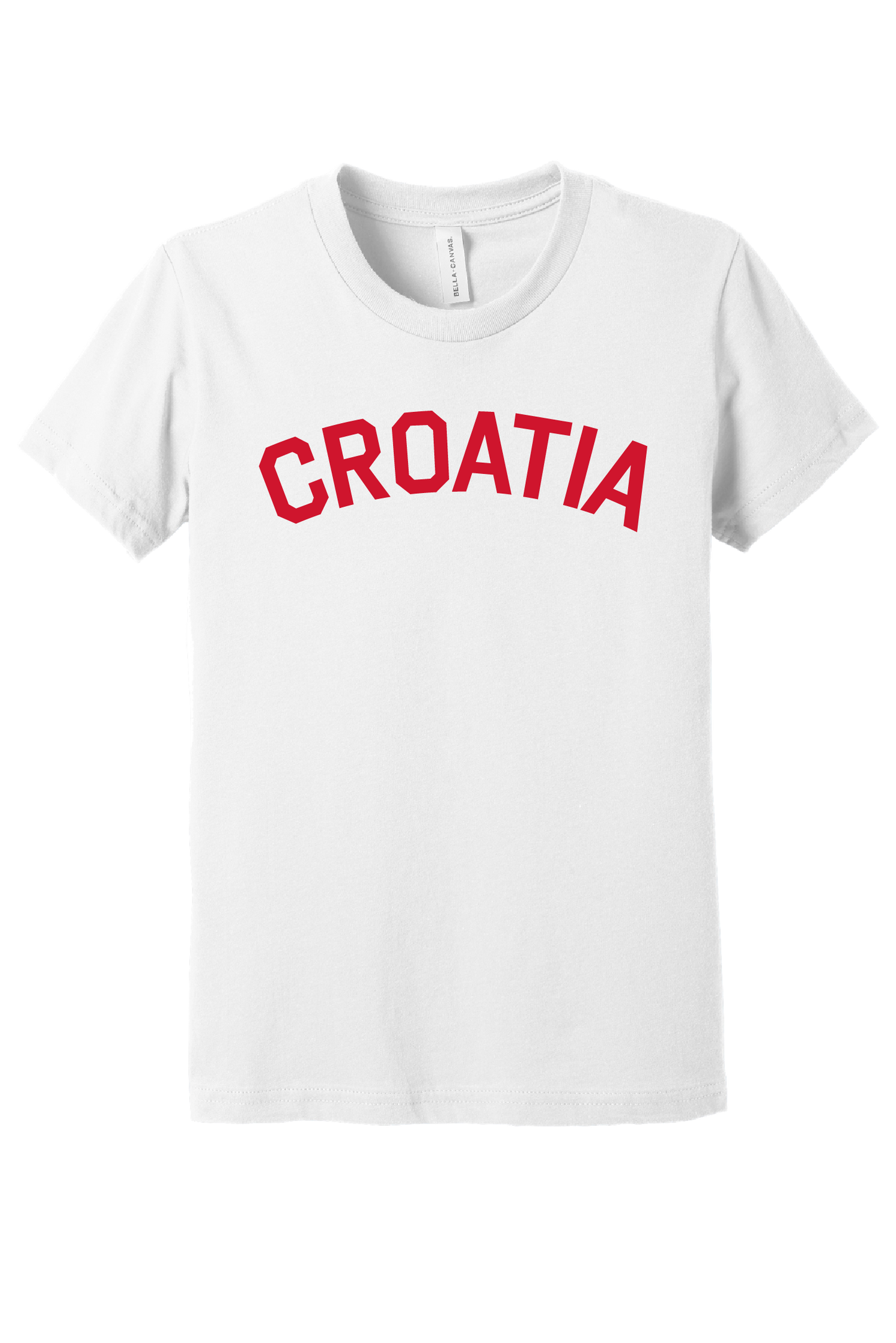 CROATIA YOUTH/TODDLER Short Sleeve T- WHITE-RED