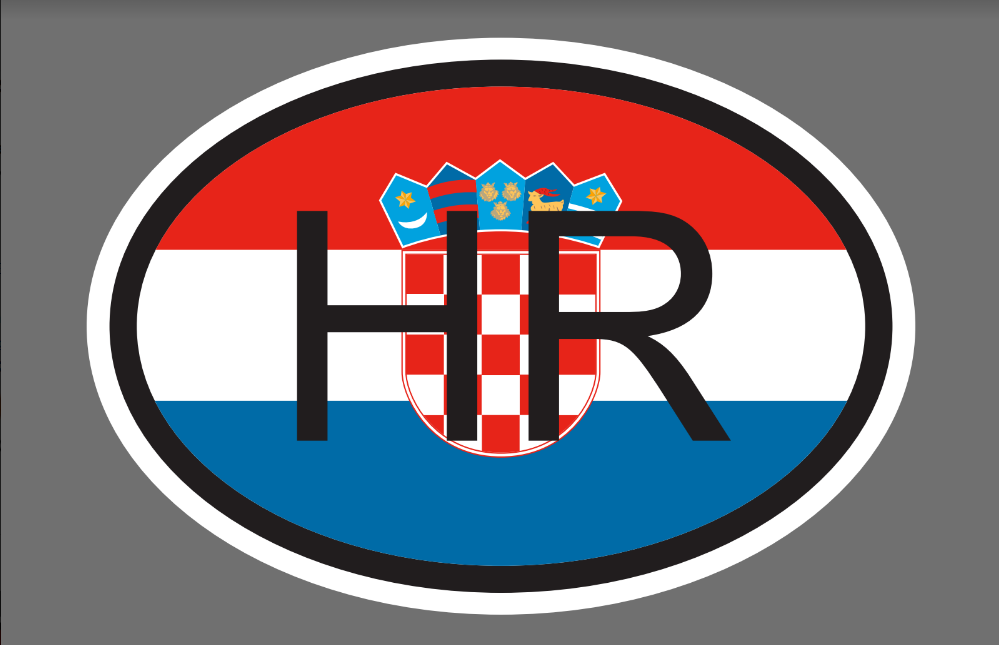 Hrvatska Full Color Ultra Removable Decal