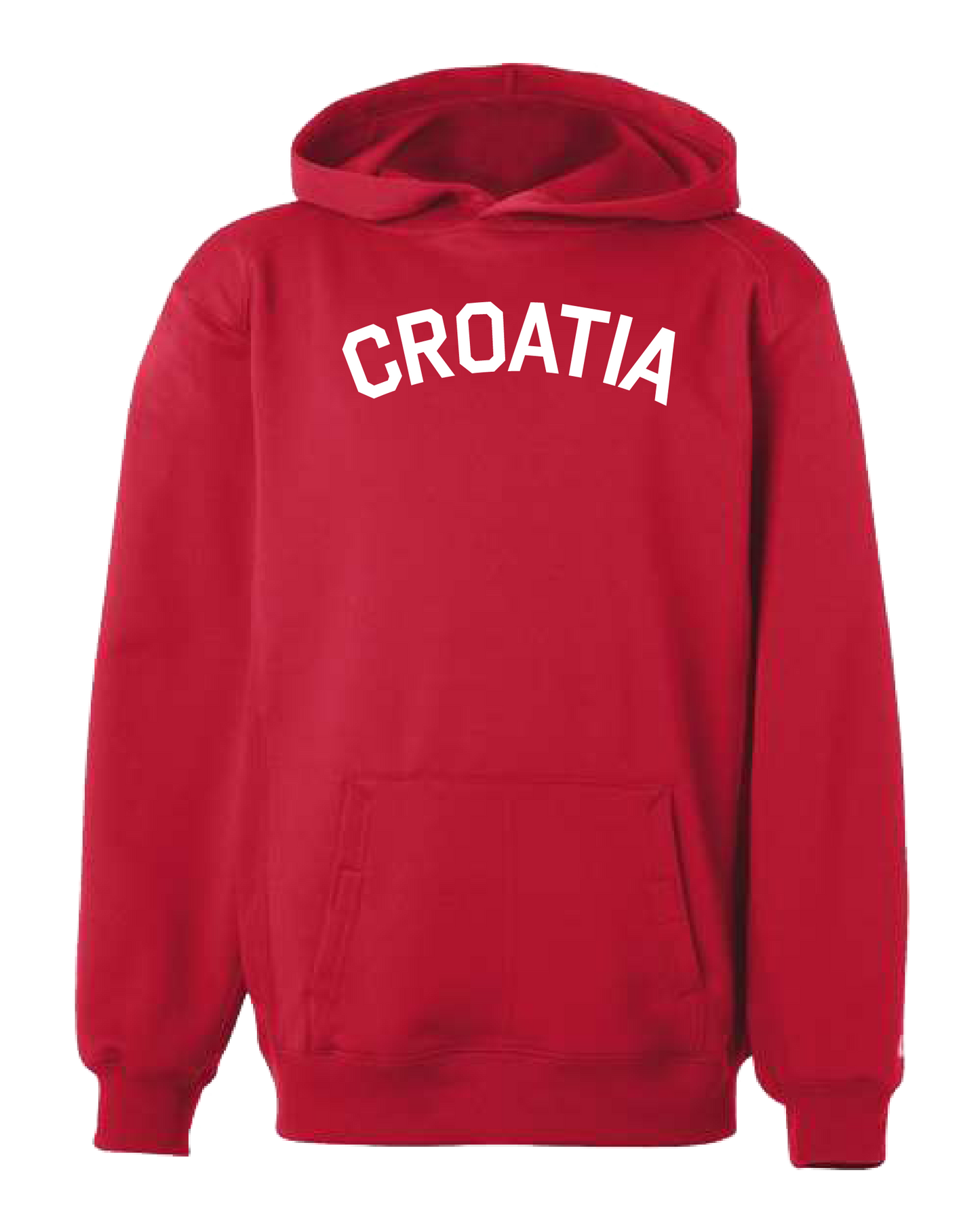 CROATIA YOUTH/TODDLER Pullover Sweatshirt-RED/WHITE