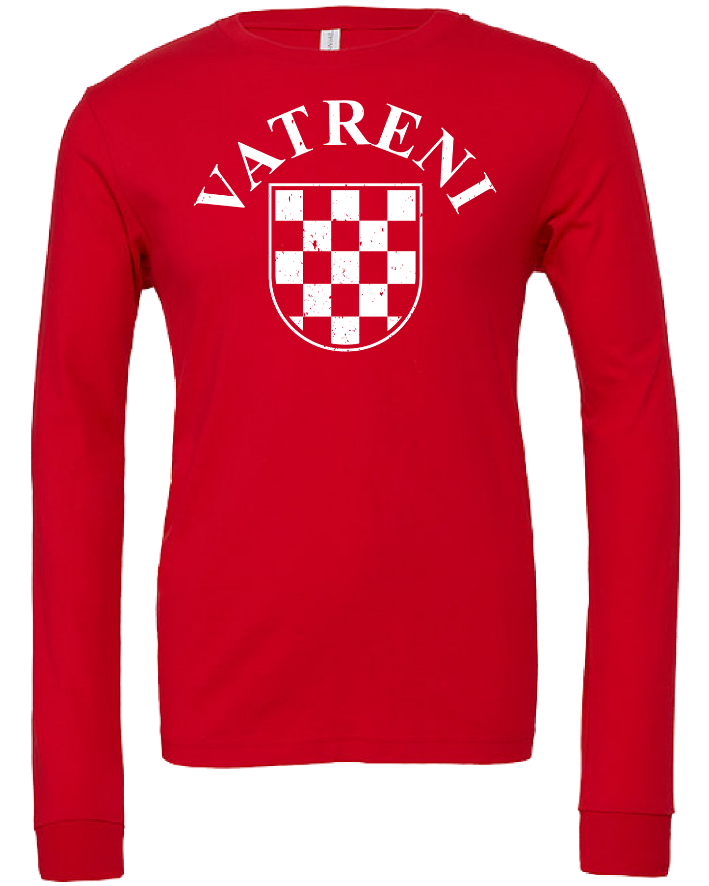 VATRENI Unisex Long Sleeve T-Shirt RED/WHITE