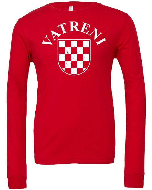 VATRENI Unisex Long Sleeve T-Shirt RED/WHITE