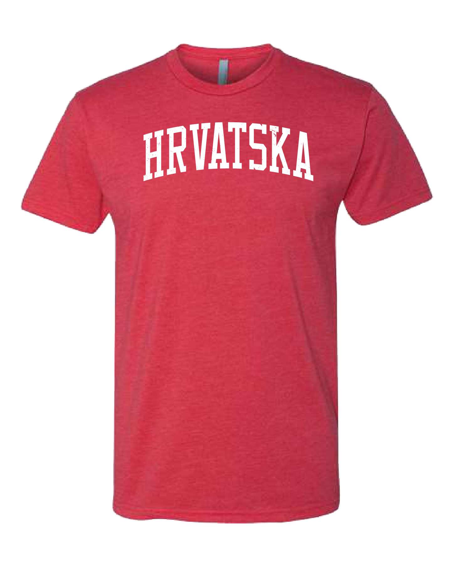 HRVATSKA Unisex Short Sleeve T- RED/WHITE