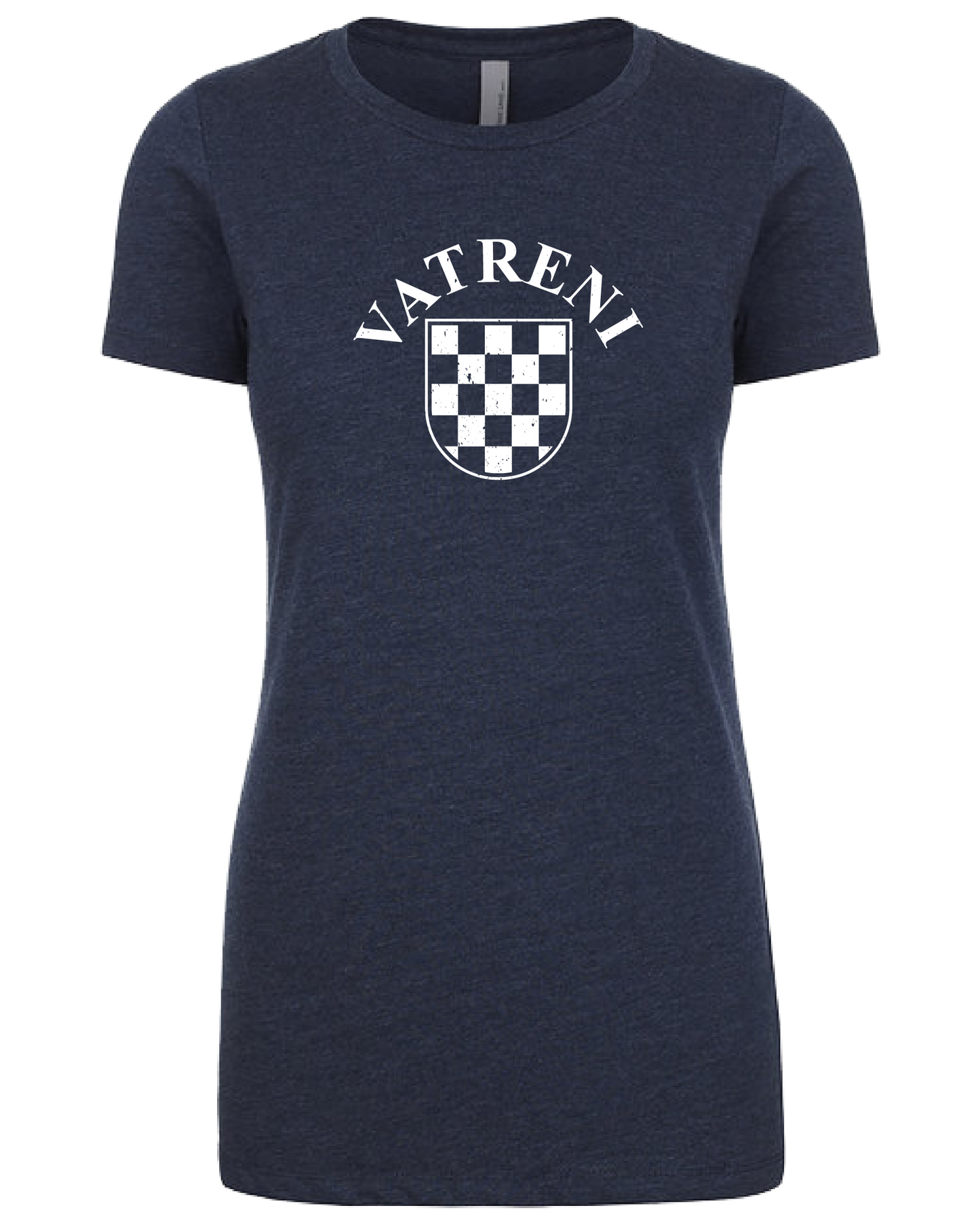 VATRENI Women's Crewneck T-Shirt- NAVY/WHITE