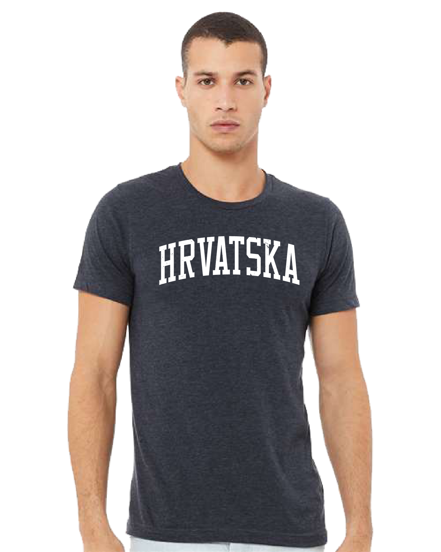 HRVATSKA Unisex Short Sleeve T- BLUE/WHITE