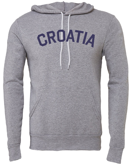 CROATIA YOUTH/TODDLER Pullover Sweatshirt-GRAY/BLUE