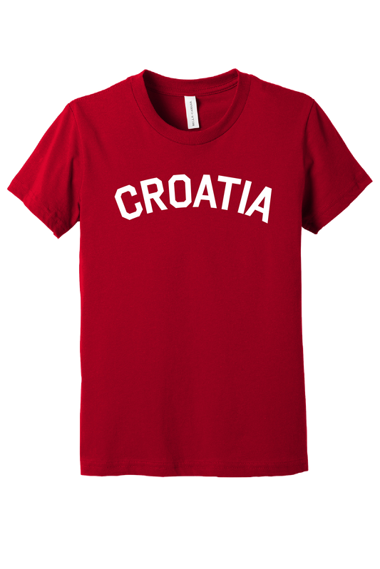 CROATIA YOUTH/TODDLER Short Sleeve T- RED-WHITE