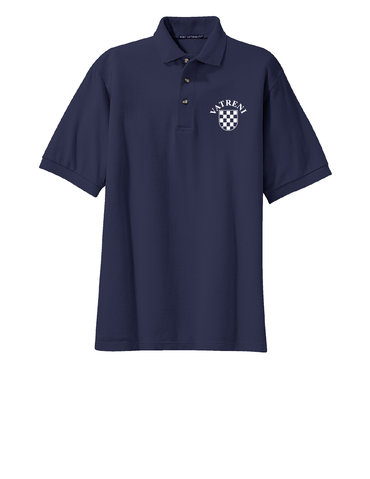 Classic Polo Shirt- BLUE/WHITE