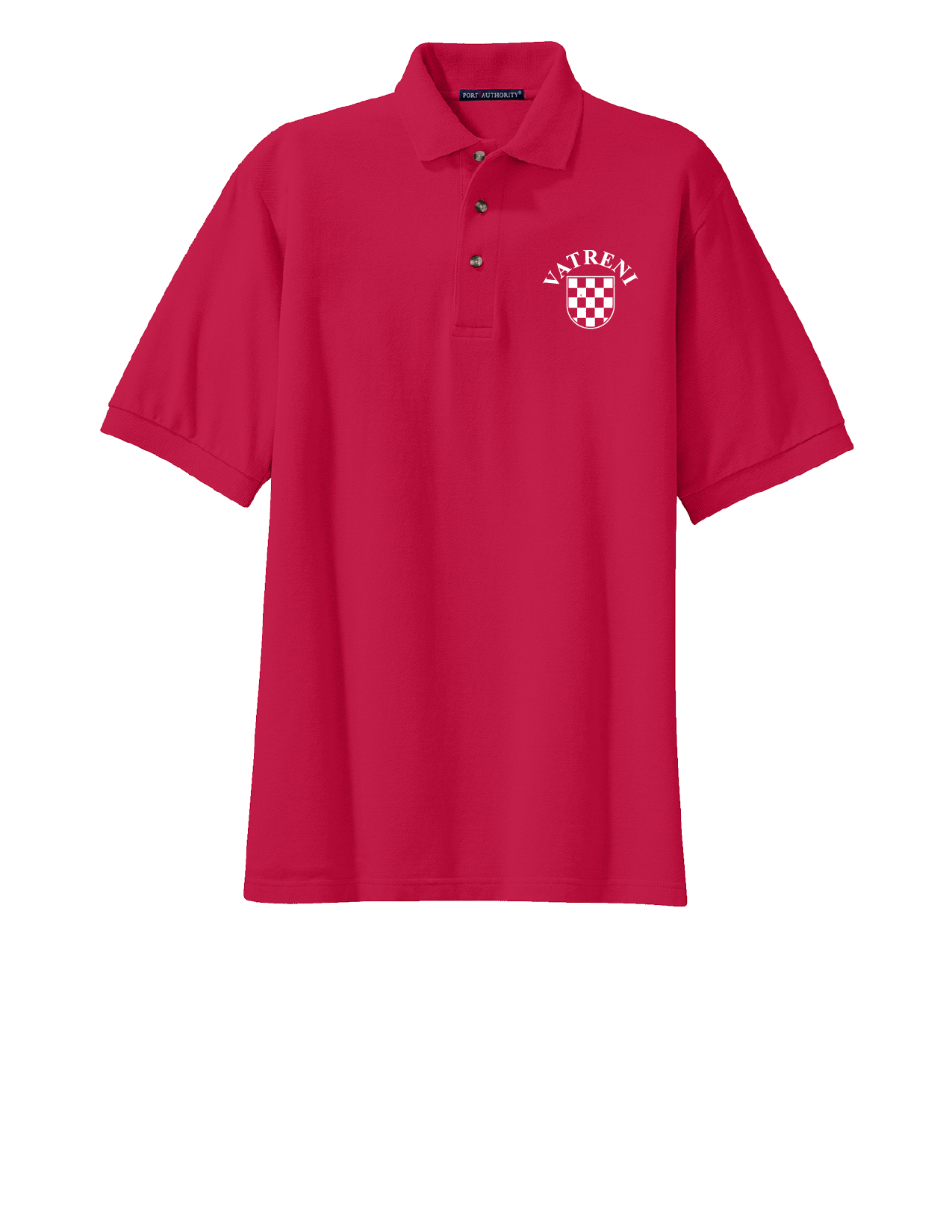 Classic Polo Shirt- RED/WHITE