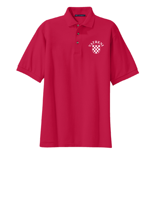 Classic Polo Shirt- RED/WHITE