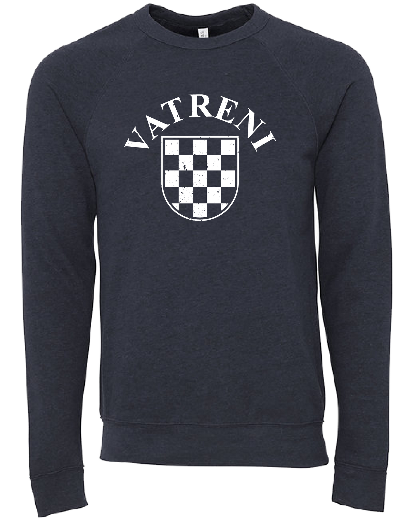 VATRENI Unisex Crewneck Sweatshirt- BLUE-WHITE