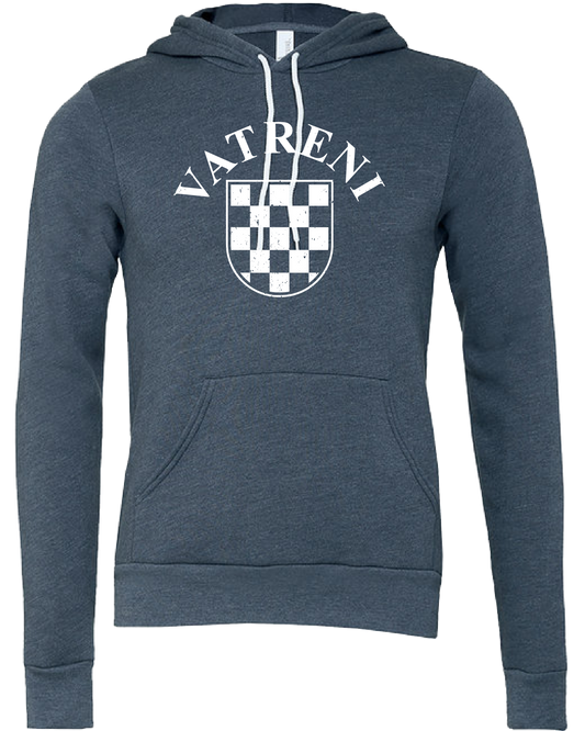 VATRENI Unisex Pullover Hooded Sweatshirt- BLUE/WHITE