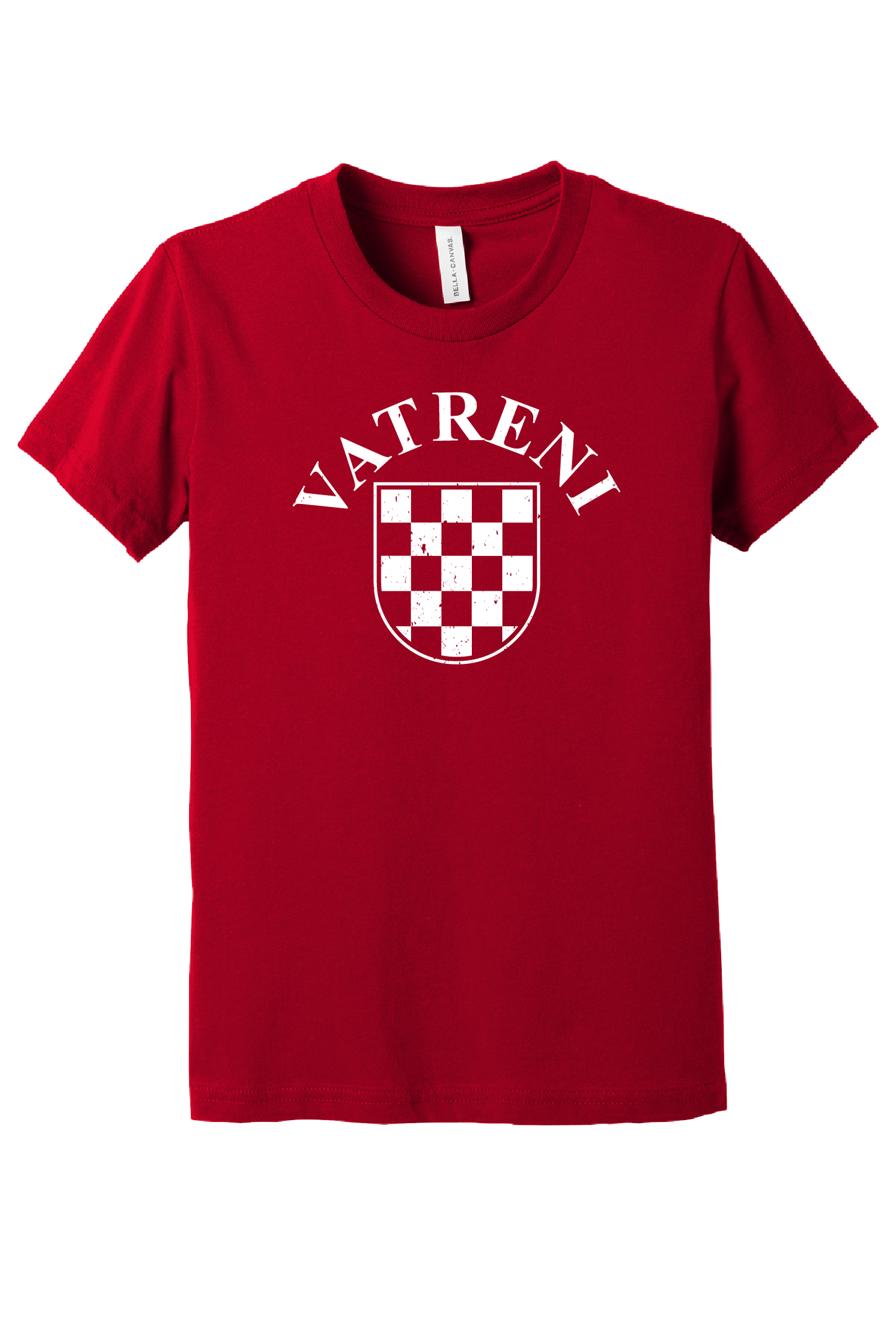 VATRENI Unisex Short Sleeve T-Shirt RED-WHITE