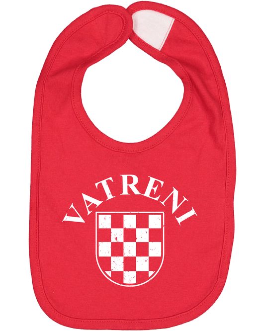 Infant Bib- Red/White